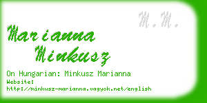 marianna minkusz business card